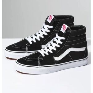 Vans Black and White High-Top Sneakers
